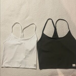 Vuori All The Feels 2 tank tops XS (Forest Green and White